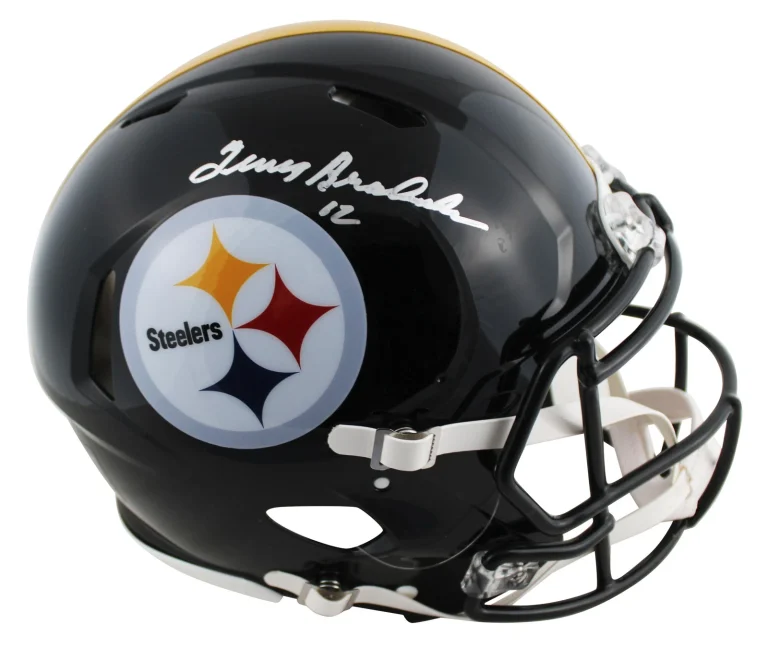 Steelers Terry Bradshaw Authentic Signed Full Size Speed Proline Helmet BAS Wit