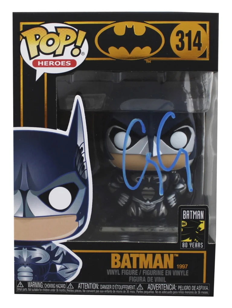 George Clooney Batman & Robin Signed Batman #314 Funko Pop Figure BAS #BQ48267