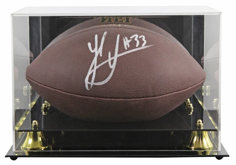 Steelers Jack Sawyer Signed Wilson Super Grip Football W/ Case BAS Witnessed
