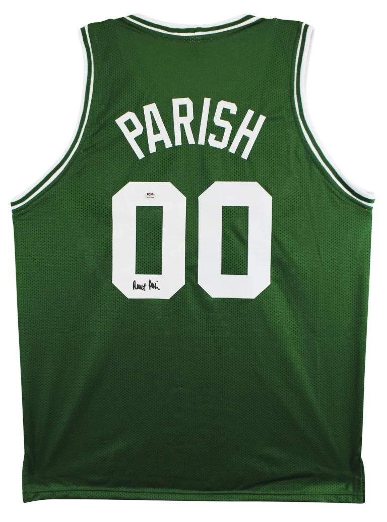 Robert Parish Authentic Signed Green Pro Style Jersey Autographed PSA/DNA