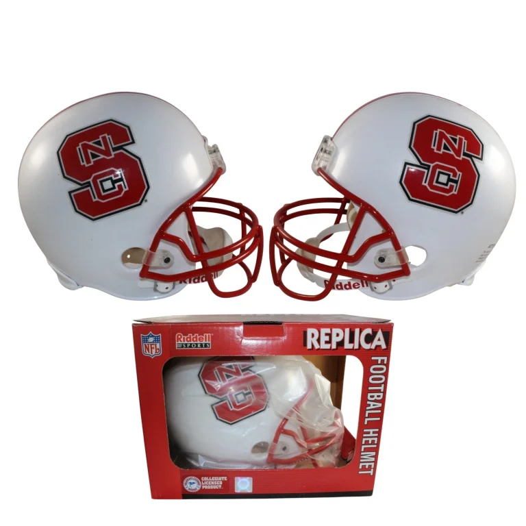 North Carolina State Wolfpack VSR4 F/S Replica Riddell Helmet New in Box 56611