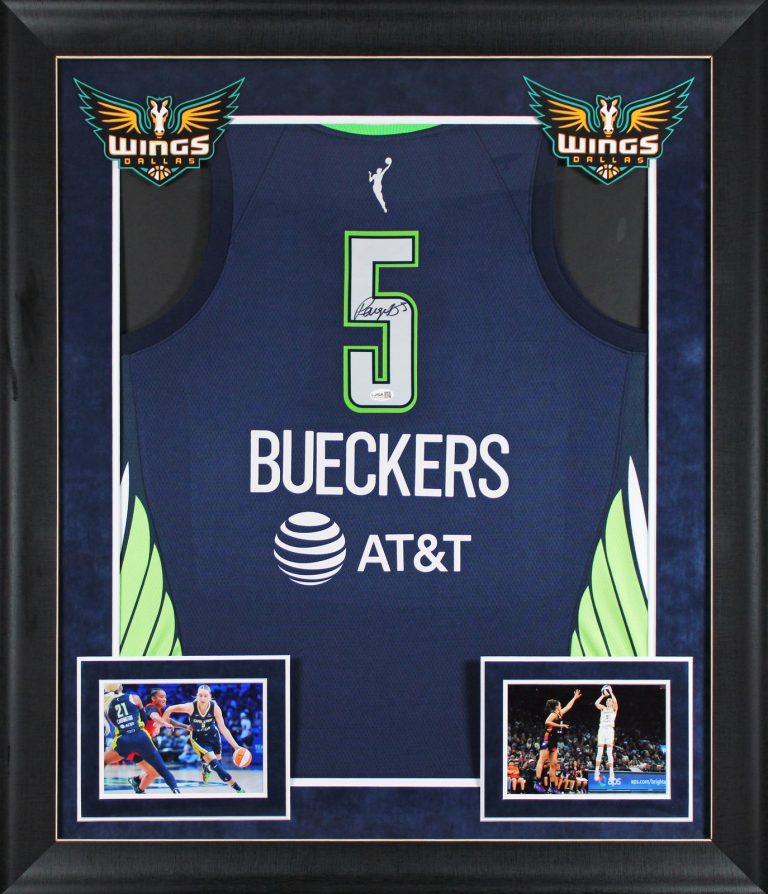 Wings Paige Bueckers Authentic Signed Navy Blue Nike Framed Jersey JSA COA