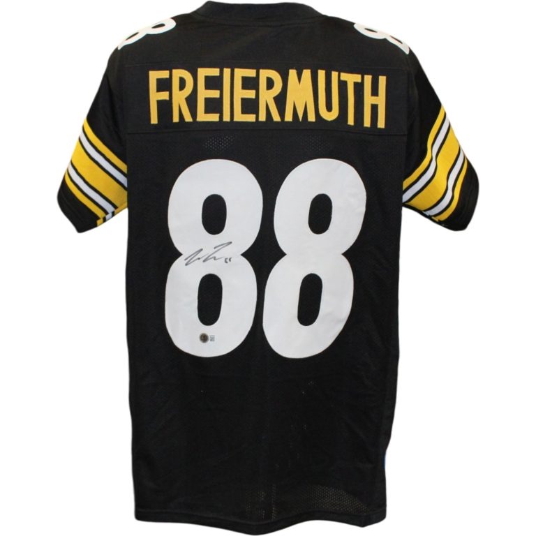 Pat Freiermuth Autographed Pittsburgh Steelers Retro Mini Helmet Beckett W 56960