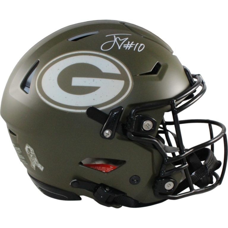 Jordan Love Autographed Green Bay Packers SpeedFlex 22 STS Helmet Beckett 57141