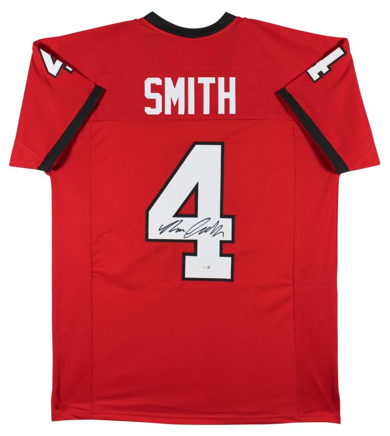 Georgia Nolan Smith Authentic Signed Red Pro Style Jersey JSA Witness