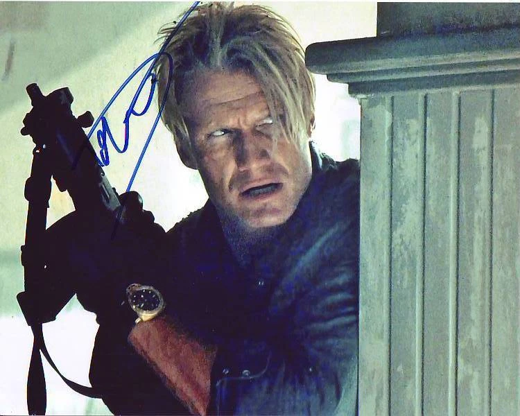 DOLPH LUNDGREN Signed Photo w/ Hologram COA
