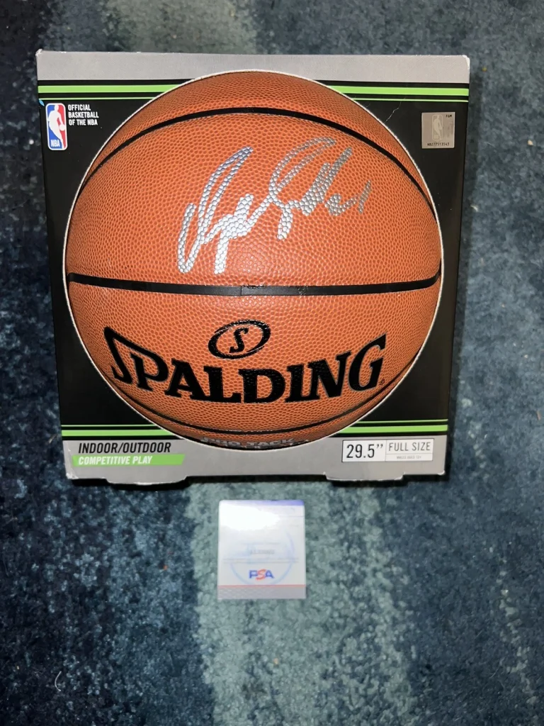 Dominique Wilkins Signed NBA Pro Tack Basketball Atlanta Hawks Legend PSA/DNA