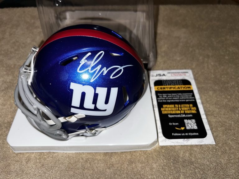 Eli Manning Signed Official New York Giants Mini Helmet NFL Legend JSA Auth