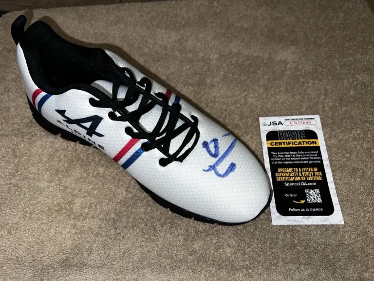 Franco Colapinto Signed Alpine Racing Shoe 2024 Rookie Star Argentina JSA Auth