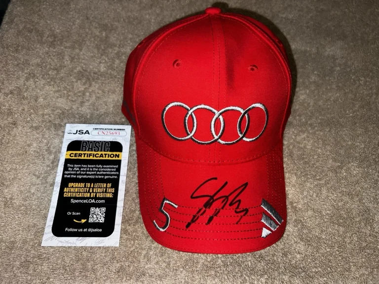 Gabriel Bortoleto Signed Audi #5 Hat Cap Formula 1 Star Brazil JSA Auth