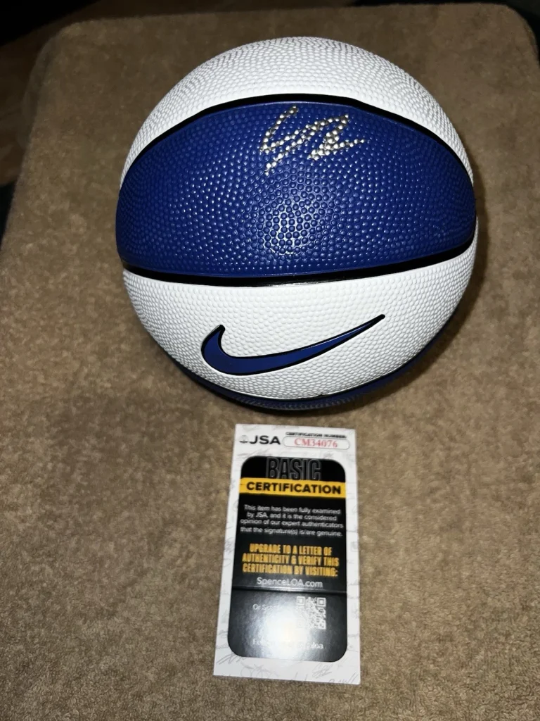 Cameron Boozer Signed Duke Mini Basketball Top 5 Pick NBA Star JSA Auth