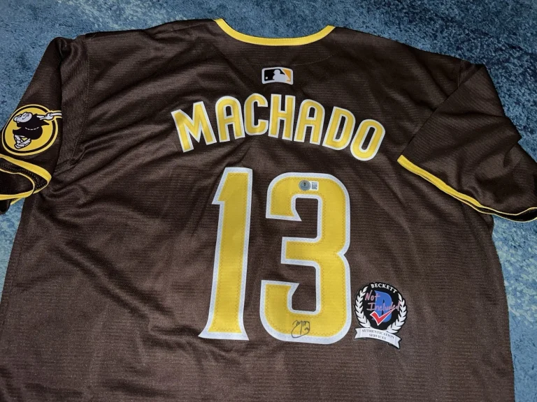 Manny Machado Signed San Diego Padres Jersey Star Slugger Beckett