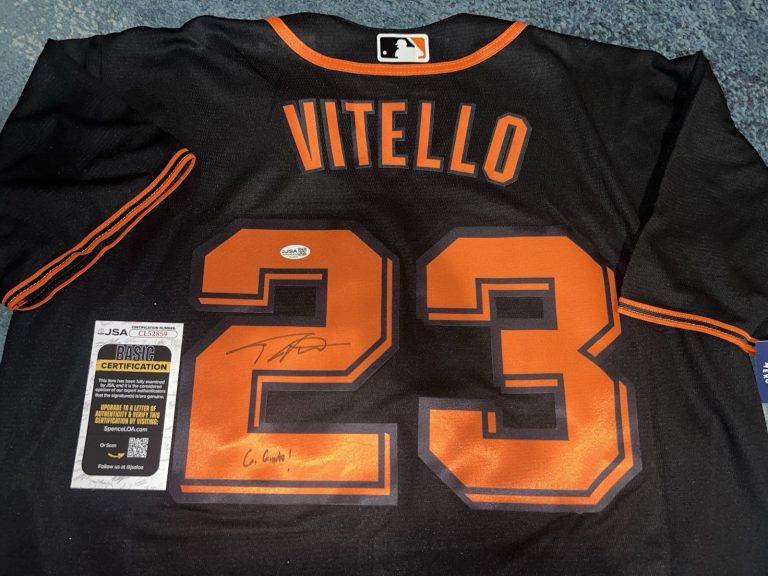 Tony Vitello Signed San Francisco Giants Jersey Star Skipper JSA Auth #2