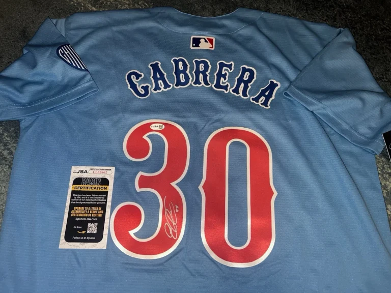 Edward Cabrera Signed Chicago Cubs Jersey Star Ace JSA Auth #2