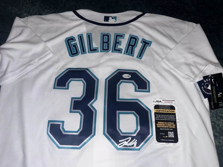 Logan Gilbert Signed Seattle Mariners Jersey Superstar Ace JSA Auth