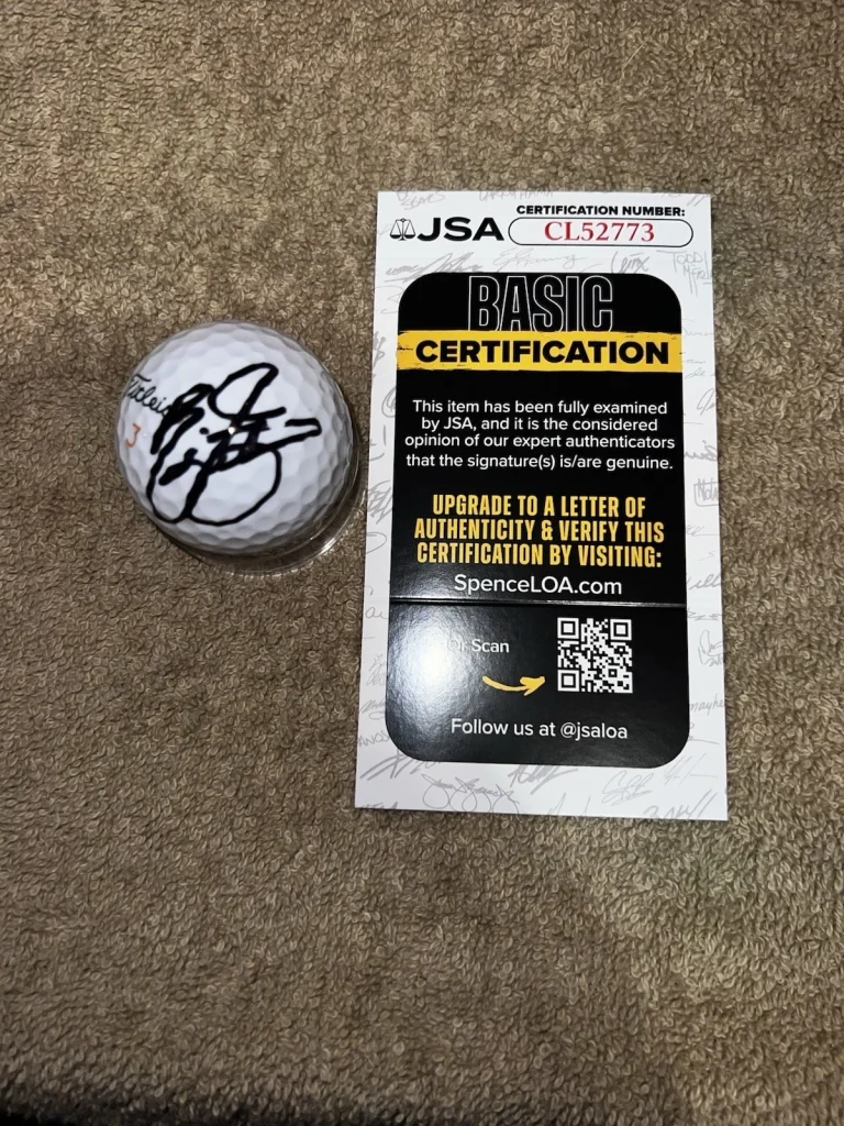 Rickie Fowler Signed Official Titleist Golf Ball PGA Legend JSA Cert