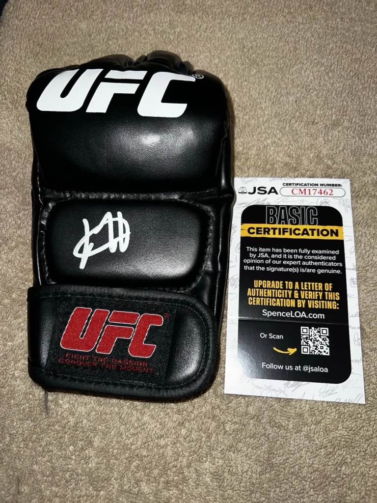 Josh Hokit Signed UFC MMA Glove UFC Legend The Incredible Hok JSA Auth