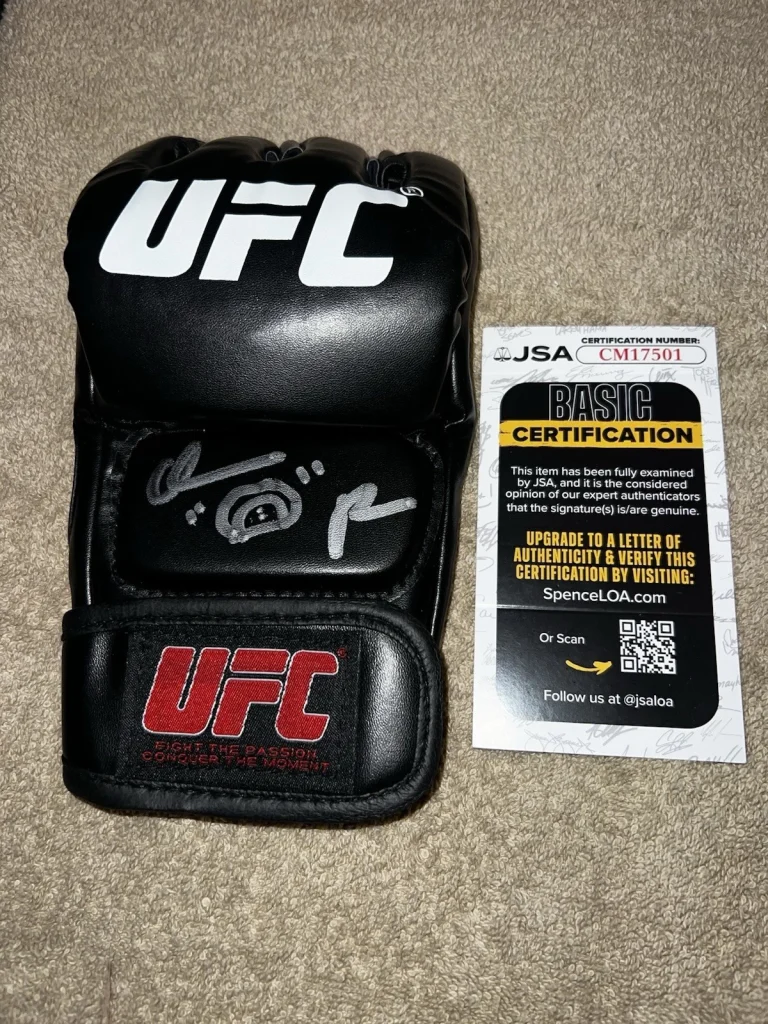 Chris Taco Padilla Signed UFC MMA Glove UFC Future Champ JSA Auth