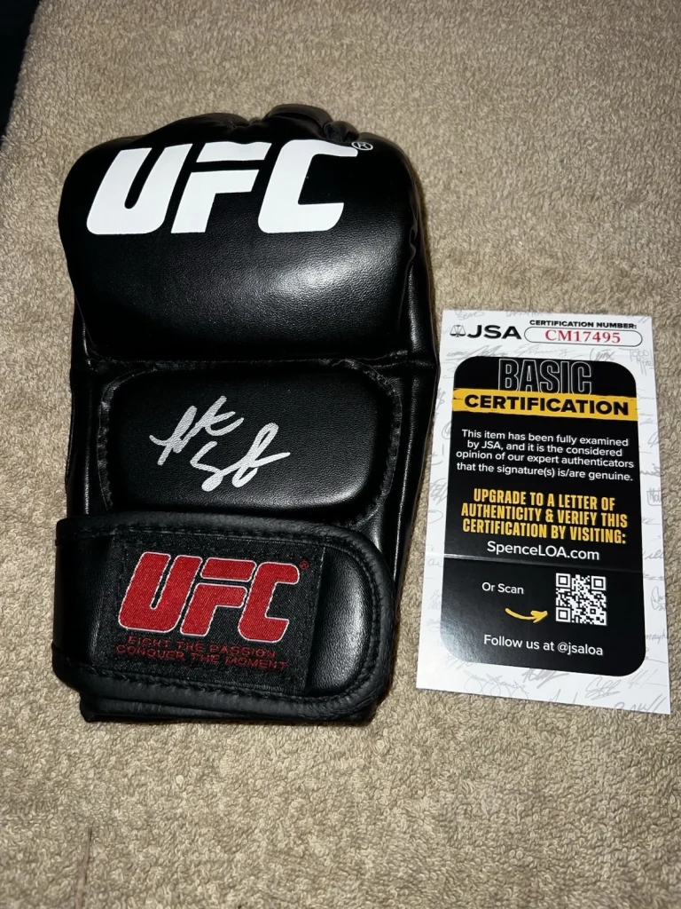 Tatiana Suarez Signed UFC MMA Glove UFC Future Champ JSA Auth