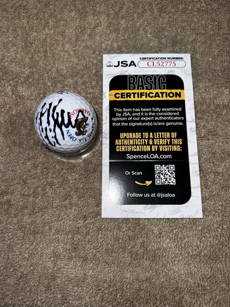 JJ Spaun Signed Official 125th US Open Golf Ball Oakmont Champion JSA Auth
