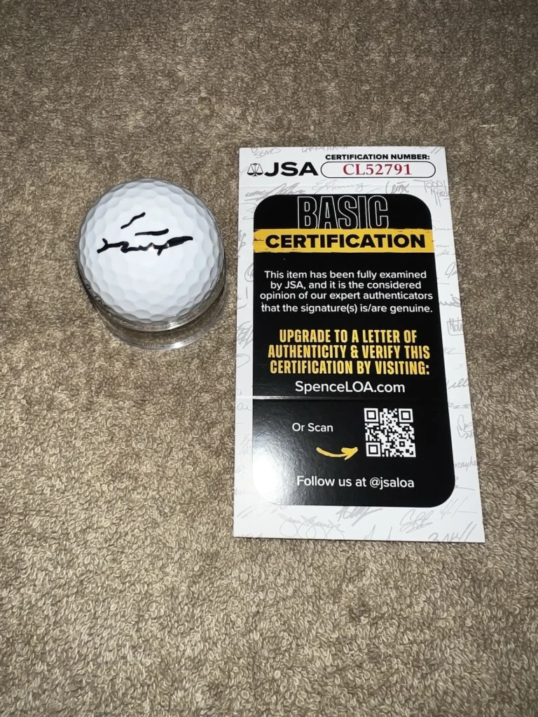 Si Woo Kim Signed Official Titleist Golf Ball PGA Legend JSA Cert