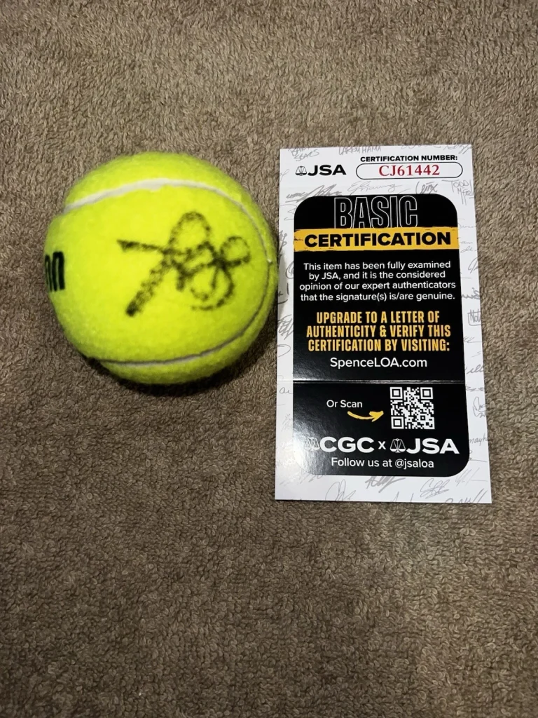 Jasmine Paolini Signed Penn Tennis Ball Tennis Superstar JSA Auth