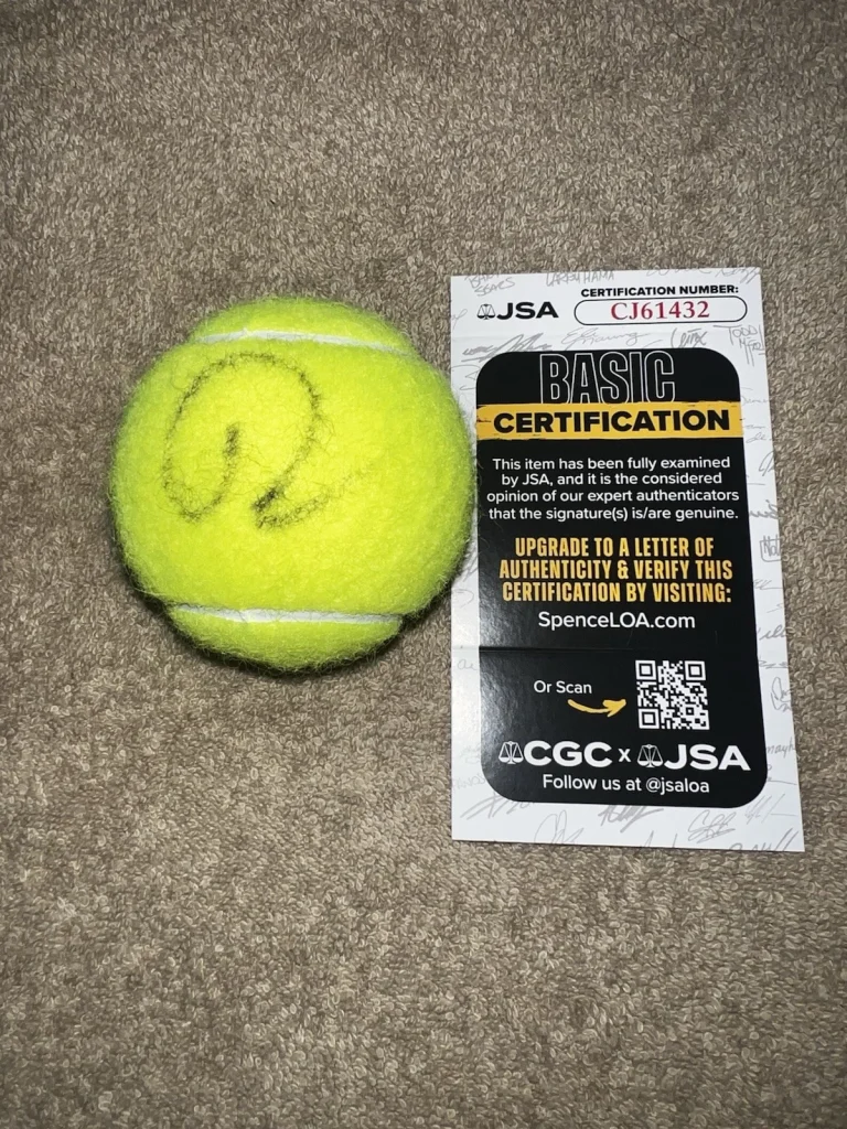 Jack Draper Signed Official US Open Tennis Ball Tennis Superstar JSA Auth