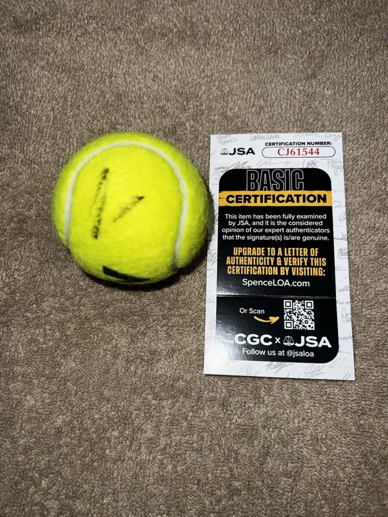 Jannik Sinner Signed Official Australian Open Tennis Ball Superstar JSA Auth #2