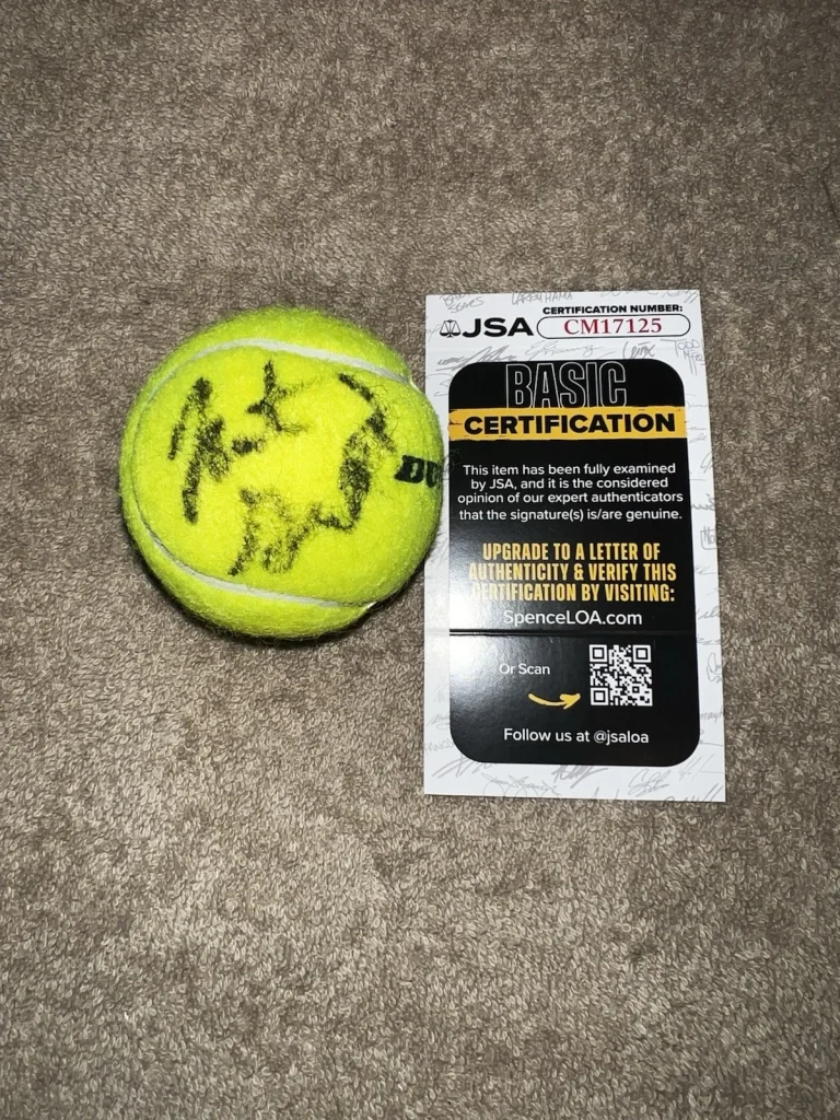 Justin Gimelstob Signed Official Australian Open Tennis Ball Superstar JSA Auth