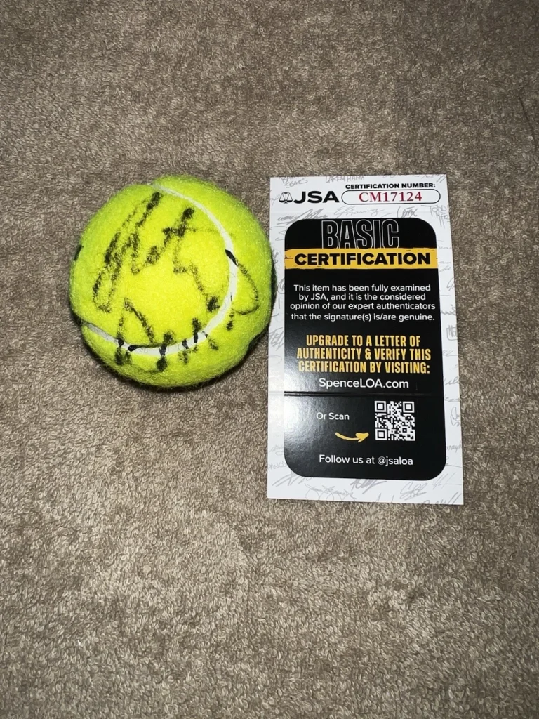 Justin Gimelstob Signed Official Australian Open Tennis Ball Star JSA Auth #2