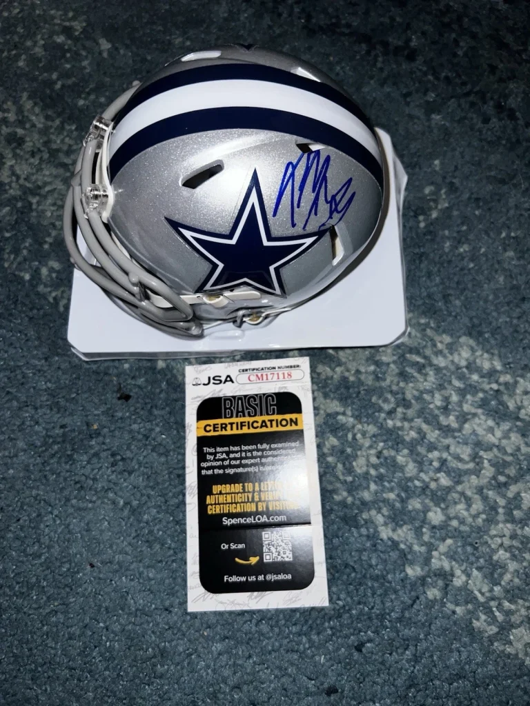 Post Malone Signed Official Dallas Cowboys Mini Helmet Superfan Legend JSA Auth
