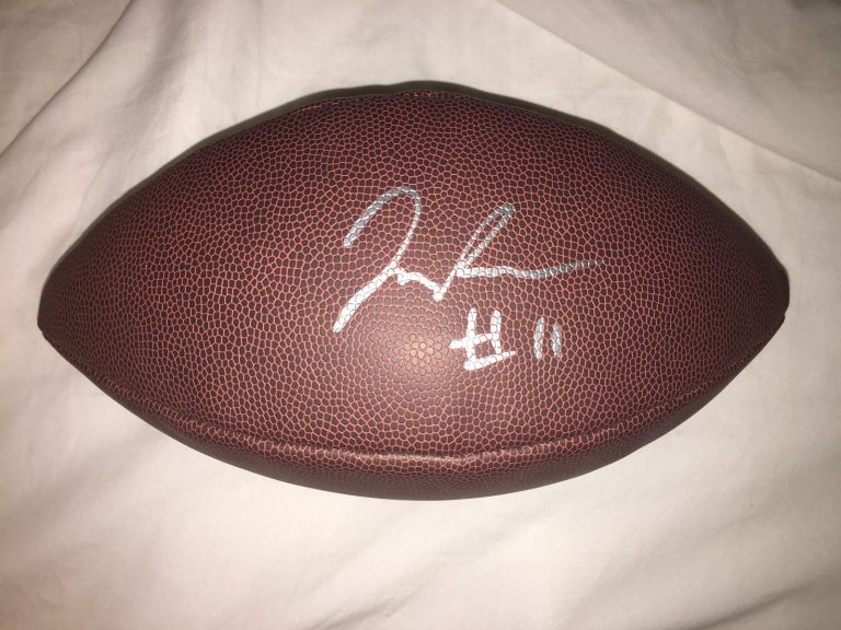 Josh Reynold Signed Official NFL Supergrip Football Los Angeles Rams Rookie COA