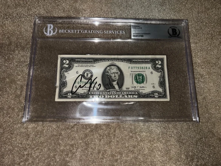 Carli Lloyd Signed Official $2 Dollar Bill Currency Womens Soccer Legend Beckett