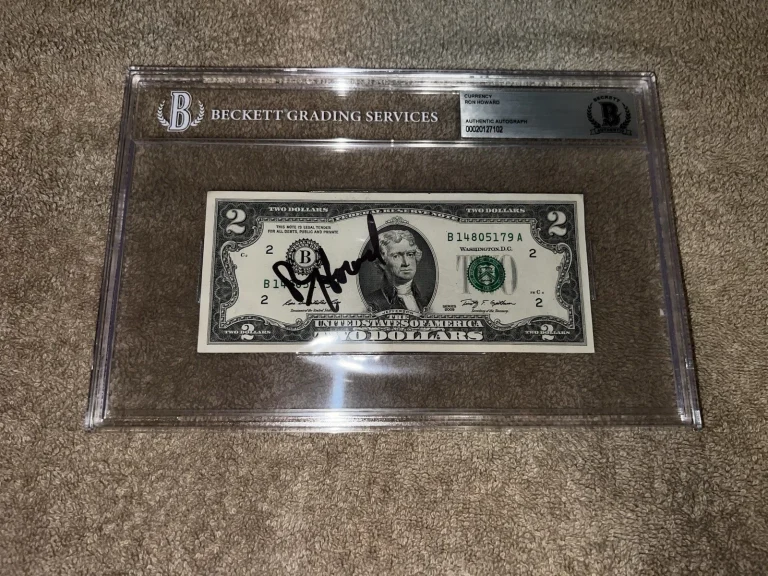 Ron Howard Signed Official $2 Dollar Bill Currency Hollywood Director BAS #2
