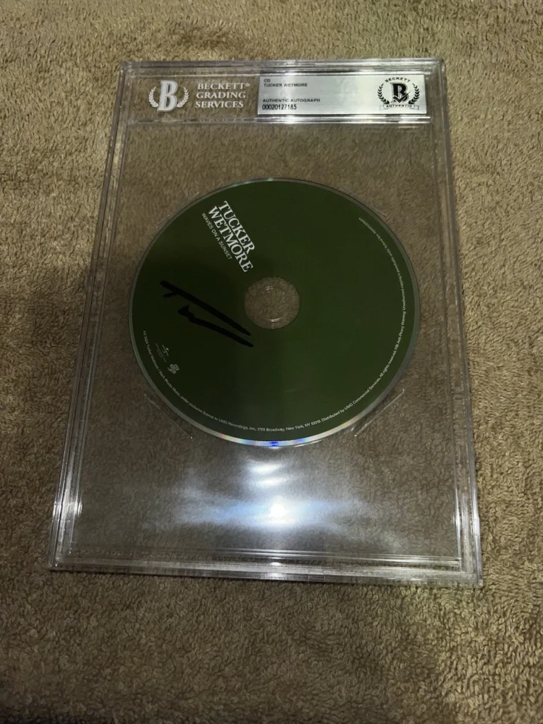 Tucker Wetmore Signed Waves On A Sunset CD Country  Music Legend Beckett