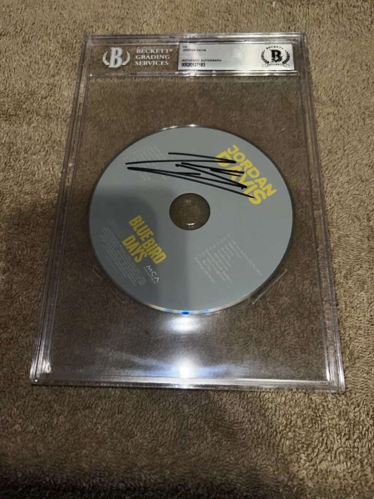Jordan Davis Signed Bluebird Days CD Country Music Legend Beckett