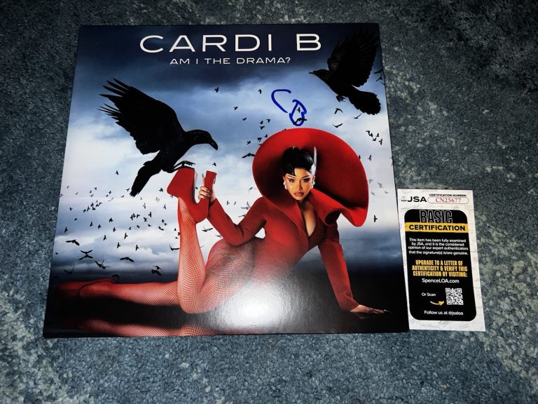 Cardi B Signed Am I The Drama? Vinyl Album Rap Music Superstar JSA Auth