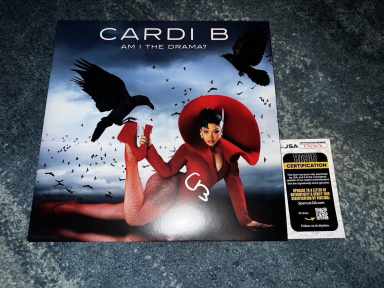 Cardi B Signed Am I The Drama? Vinyl Album Rap Music Superstar JSA Auth #2
