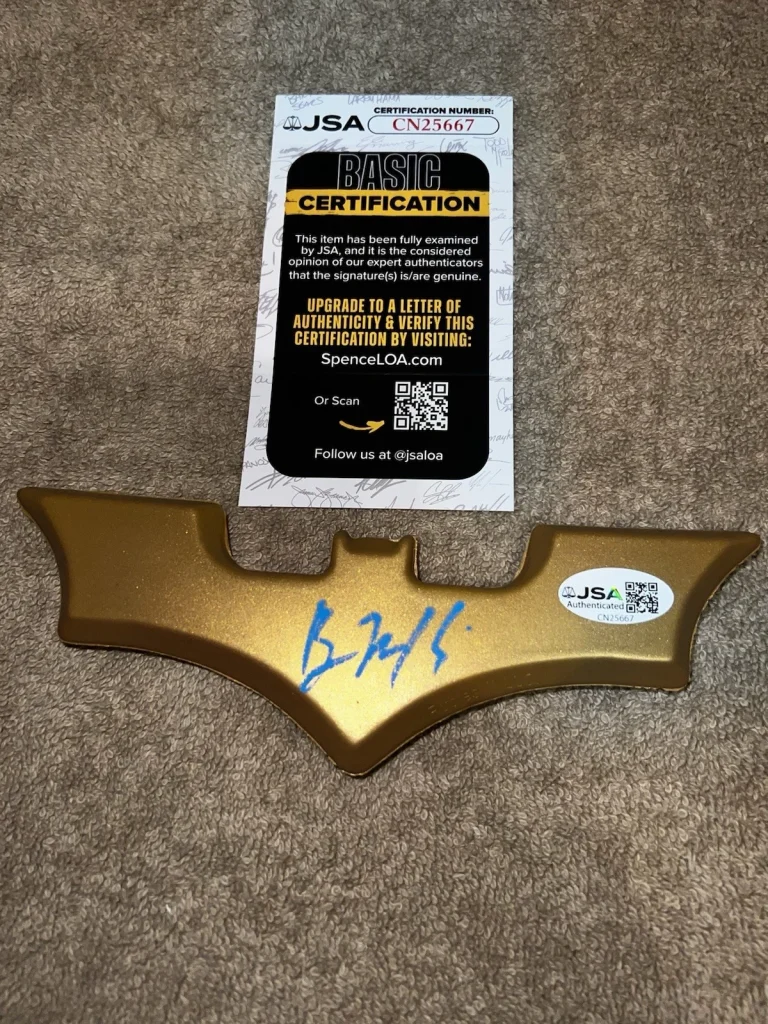 Ben McKenzie Signed Batarang Batman Gotham  Star Hollywood JSA Auth