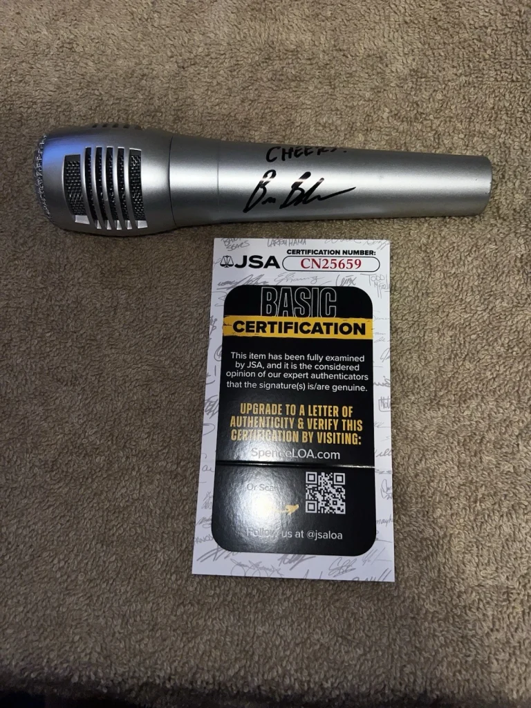 Bruce Buffer Signed Microphone UFC Introduction Superstar Legend JSA Auth