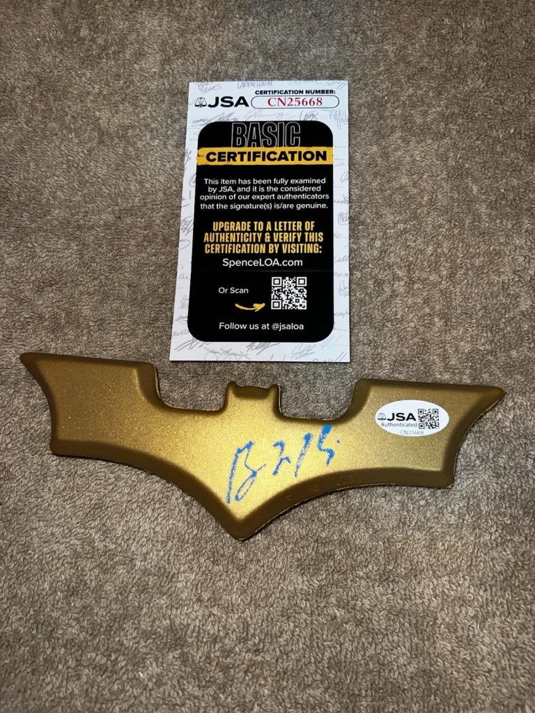 Ben McKenzie Signed Batarang Batman Gotham  Star Hollywood JSA Auth #2