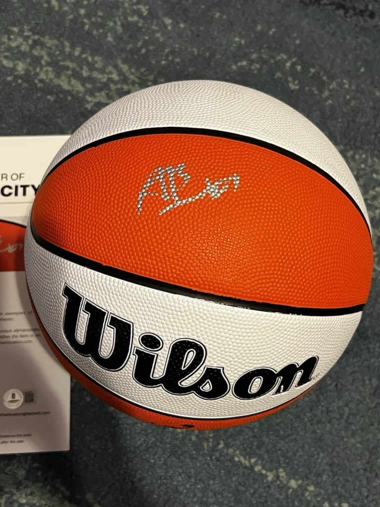 Aliyah Boston Signed Official Wilson WNBA Basketball Fever USA Star Beckett