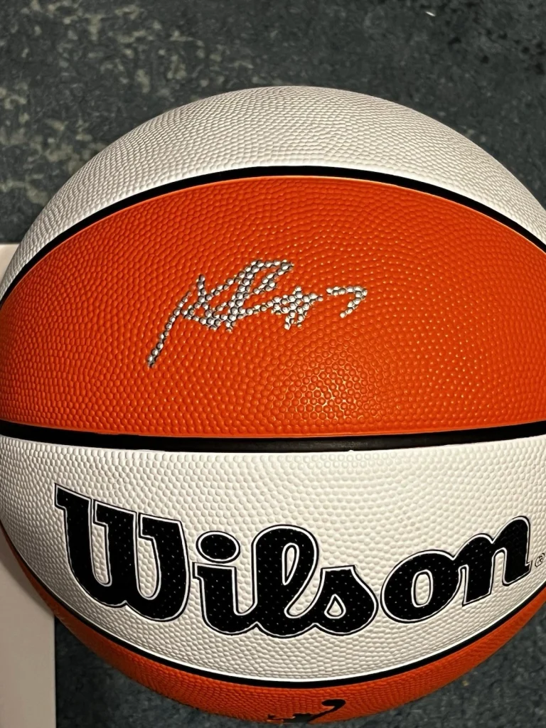 Aliyah Boston Signed Official Wilson WNBA Basketball Fever USA Star Beckett #2