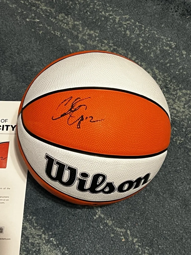 Chelsea Gray Signed Official Wilson WNBA Basketball Aces USA Star Beckett