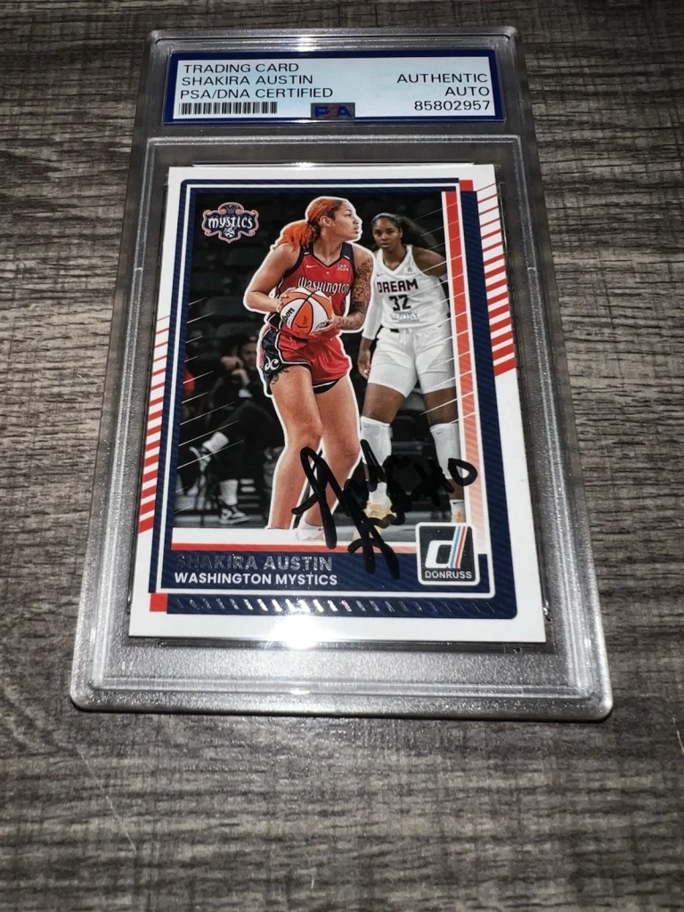 Shakira Austin Signed 2025 Panini Donruss Trading Card WNBA Star PSA/DNA #2