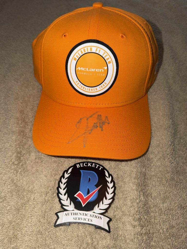 Emerson Fittipaldi Signed Official McLaren Racing Hat F1 Legend Champ Beckett
