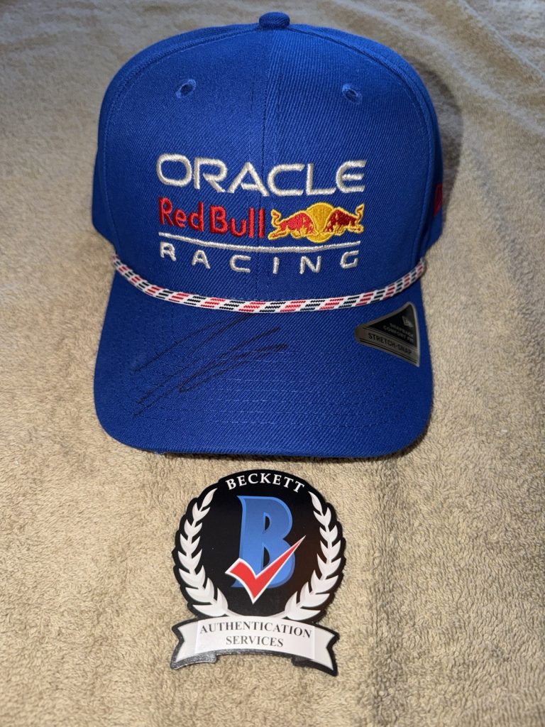 Isack Hadjar Signed Official Red Bull Racing Hat F1 Superstar #6 Beckett #3