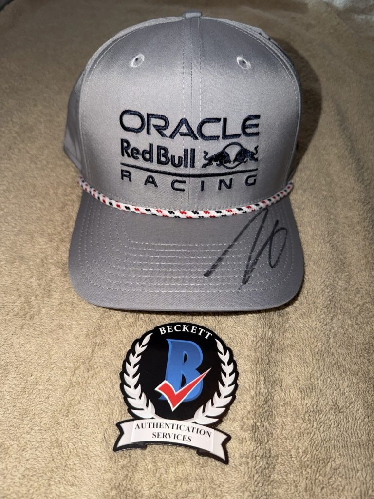Isack Hadjar Signed Official Red Bull Racing Hat F1 Superstar #6 Beckett #4