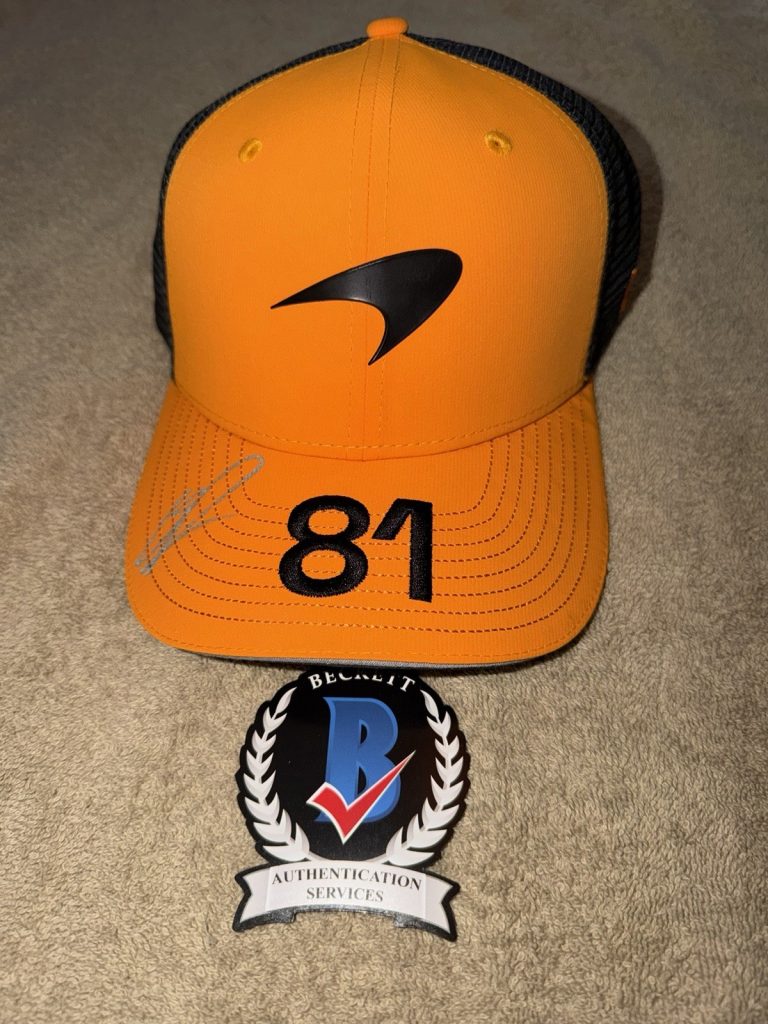 Oscar Piastri Signed Official McLaren Racing Hat F1 Superstar #81 Beckett
