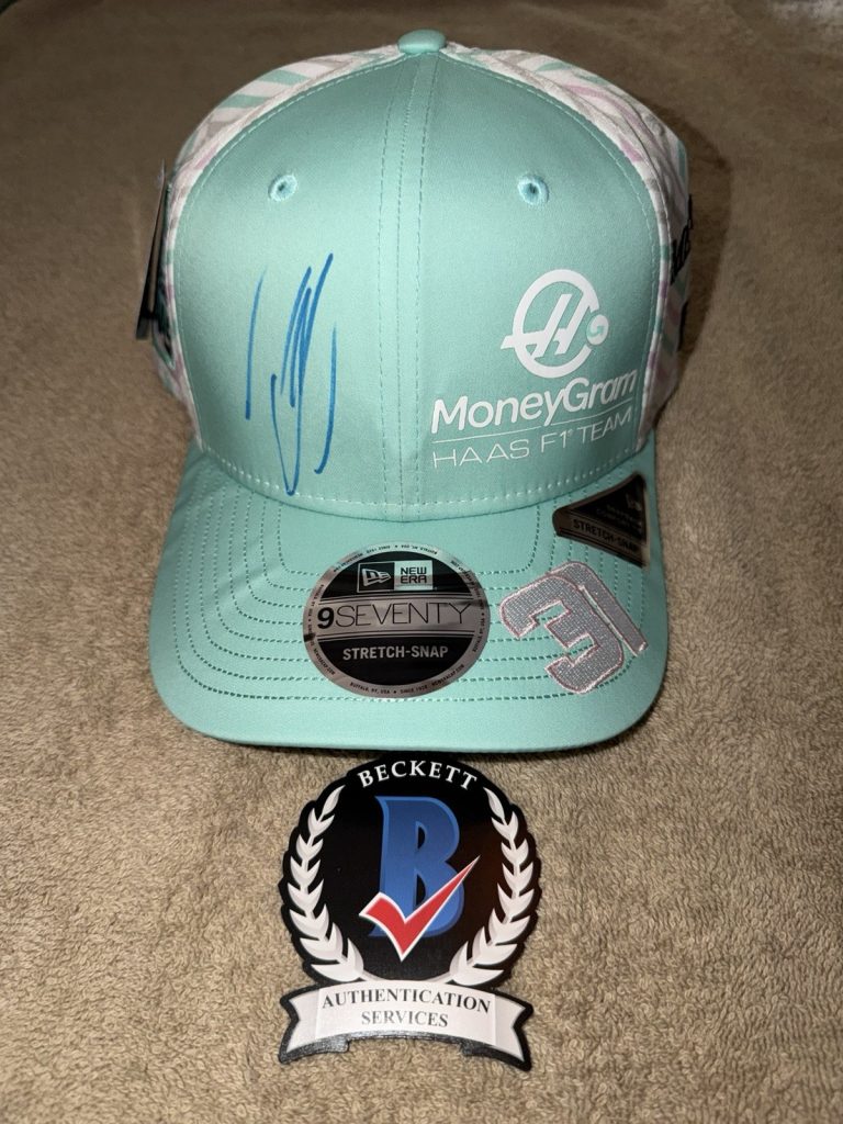 Esteban Ocon Signed Official Haas Racing Hat F1 Superstar #31 Beckett #2